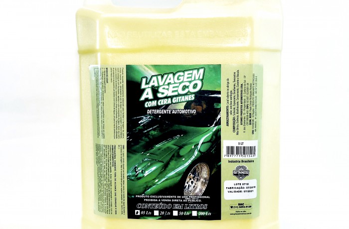 LAVAGEM A SECO COM CERA- 5 LT